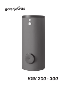 Priročnik Gorenje KGV300 Grelnik vode