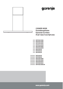 Bruksanvisning Gorenje WHT621E3XBG Kjøkkenvifte