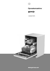 Brugsanvisning Gorenje GU62215W Opvaskemaskine
