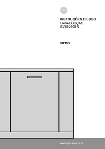 Manual Gorenje GV66260 Máquina de lavar louça