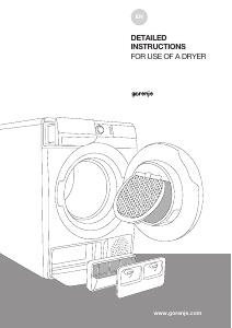 Manual Gorenje DE82 Dryer