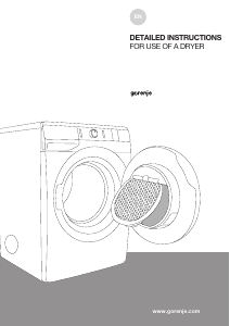 Manual Gorenje DP7C Dryer