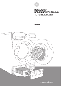 Brugsanvisning Gorenje DPE8B Tørretumbler