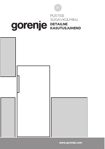 Kasutusjuhend Gorenje F492PW Sügavkülmik