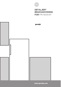 Bruksanvisning Gorenje FN6191DHW Fryser