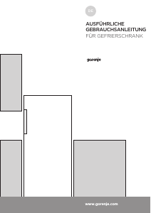 Bedienungsanleitung Gorenje FN6192CW Gefrierschrank