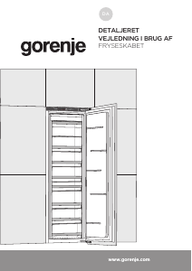 Brugsanvisning Gorenje FNI5182A1 Fryser
