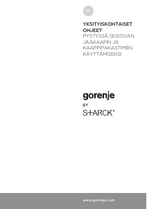 Käyttöohje Gorenje NRK612ST-L Jääkaappipakastin
