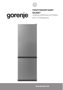 Käyttöohje Gorenje NRK6181PS4 Jääkaappipakastin