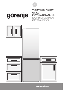 Käyttöohje Gorenje NRK6192EW5F Jääkaappipakastin