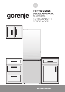 Manual de uso Gorenje NRK6192SYBK Frigorífico combinado