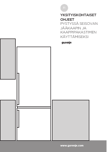 Käyttöohje Gorenje NRK6202MW Jääkaappipakastin