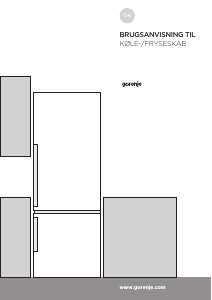 Brugsanvisning Gorenje NRK6202MX Køle-fryseskab