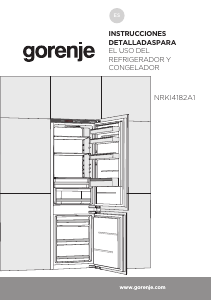 Manual de uso Gorenje NRKI-ORA Frigorífico combinado