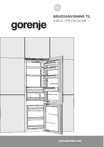 Brugsanvisning Gorenje NRKI5182A1 Køle-fryseskab
