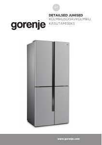 Kasutusjuhend Gorenje NRM8181MX Külmik-sügavkülmik
