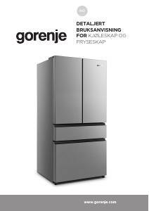 Bruksanvisning Gorenje NRM8181UX Kjøle-fryseskap
