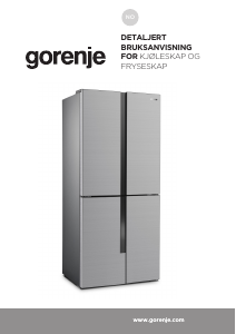 Bruksanvisning Gorenje NRM8182MX Kjøle-fryseskap