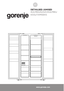 Kasutusjuhend Gorenje NRS9181MX Külmik-sügavkülmik