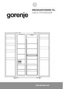 Brugsanvisning Gorenje NRS9182MX Køle-fryseskab