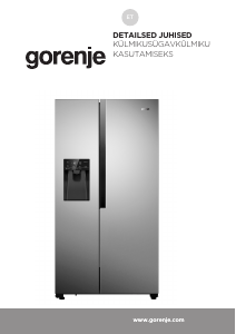 Kasutusjuhend Gorenje NRS9182VX Külmik-sügavkülmik