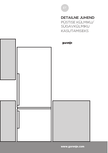 Kasutusjuhend Gorenje ORK193 Külmik-sügavkülmik