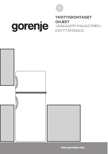 Käyttöohje Gorenje RF3121ANW Jääkaappipakastin