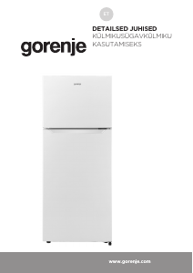 Kasutusjuhend Gorenje RF3121PW4 Külmik-sügavkülmik