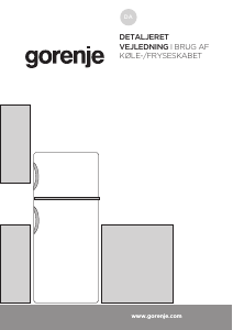 Brugsanvisning Gorenje RF4121ANW Køle-fryseskab