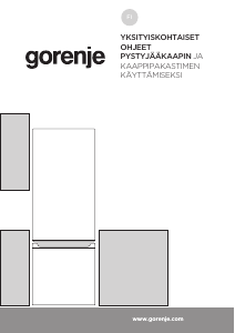 Käyttöohje Gorenje RK4171ANW Jääkaappipakastin
