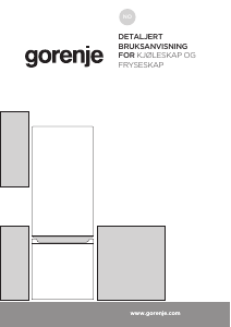 Bruksanvisning Gorenje RK4171ANX Kjøle-fryseskap