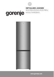 Kasutusjuhend Gorenje RK4181PS4 Külmik-sügavkülmik