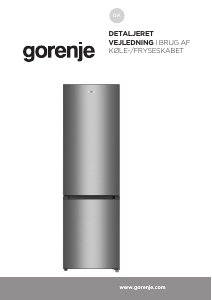 Brugsanvisning Gorenje RK4182PW4 Køle-fryseskab