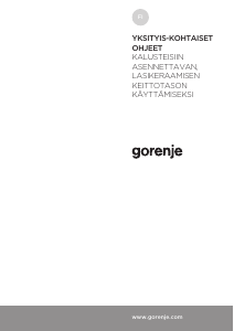 Käyttöohje Gorenje ECT641BSC Keittotaso