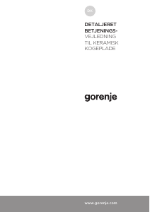 Brugsanvisning Gorenje ECT643BCSC Kogesektion