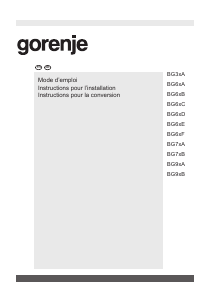 Mode d’emploi Gorenje G641X Table de cuisson