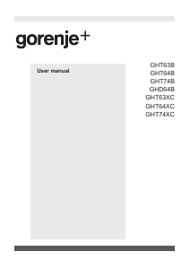 Handleiding Gorenje GHT74XC Kookplaat