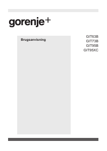 Brugsanvisning Gorenje GIT95XC Kogesektion