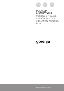 Manual Gorenje IS646BG Hob