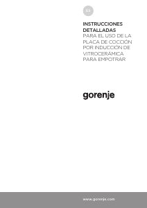 Manual de uso Gorenje IS846BG Placa