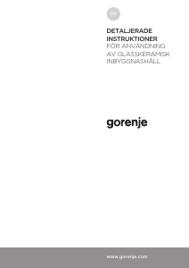 Bruksanvisning Gorenje IS846BG Häll