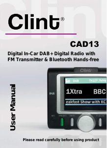Bruksanvisning Clint CAD13 Bilradio