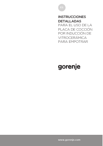 Manual de uso Gorenje IT640BCSC Placa