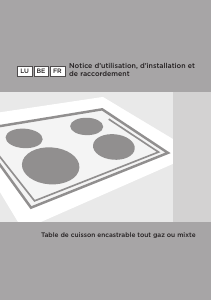 Mode d’emploi Gorenje K6N30IX Table de cuisson