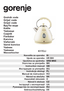 Bedienungsanleitung Gorenje K17CLI Wasserkocher