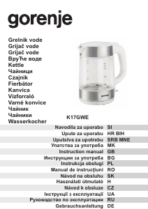 Bedienungsanleitung Gorenje K17GW Wasserkocher