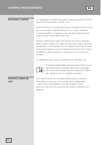 Manual de uso Gorenje BM251S7XG Microondas