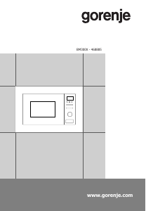 Εγχειρίδιο Gorenje BM300X Φούρνος μικροκυμάτων