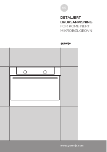 Bruksanvisning Gorenje BCM547S12X Ovn