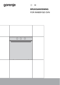 Bruksanvisning Gorenje BO6717E03W Ovn